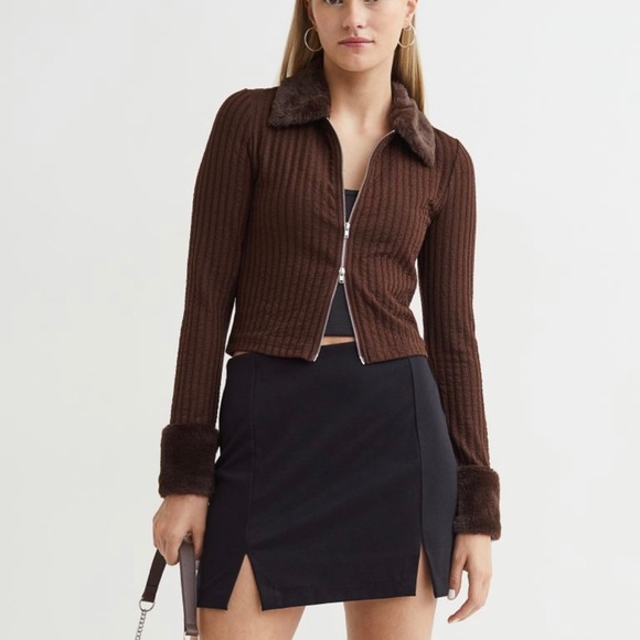 Faux mink cardigan vintage - Picture 6 of 6